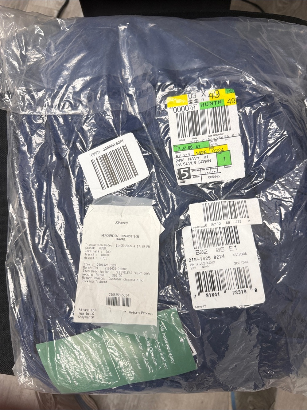 Premier amour woman 24w gown 99$ jc penny return